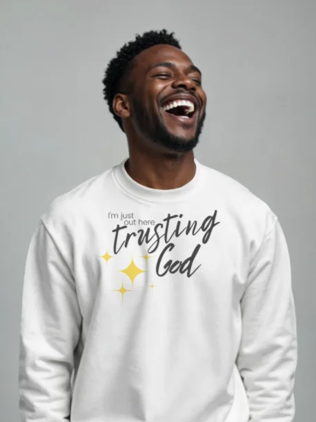 I'm Just Out Here Trusting God - Unisex Long Sleeve Tee - Light Colors product image (17)
