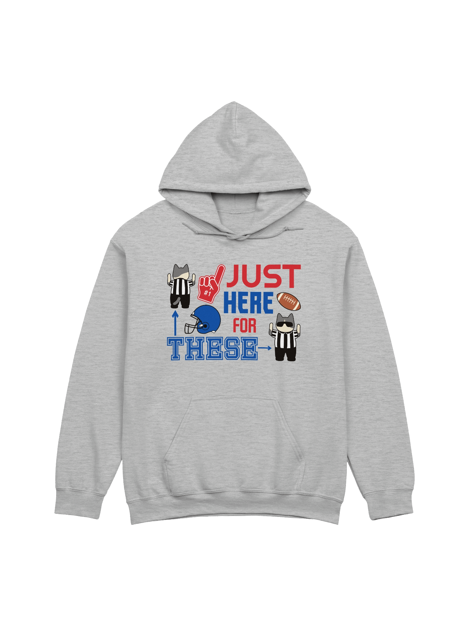 American Football Cat (JUST HERE FOR THESE - touchdown signals) - Unisex Adult Hoodie product image (5)