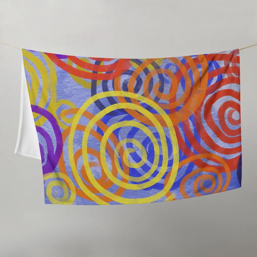 Colorful Spirals Throw Blanket product image (21)