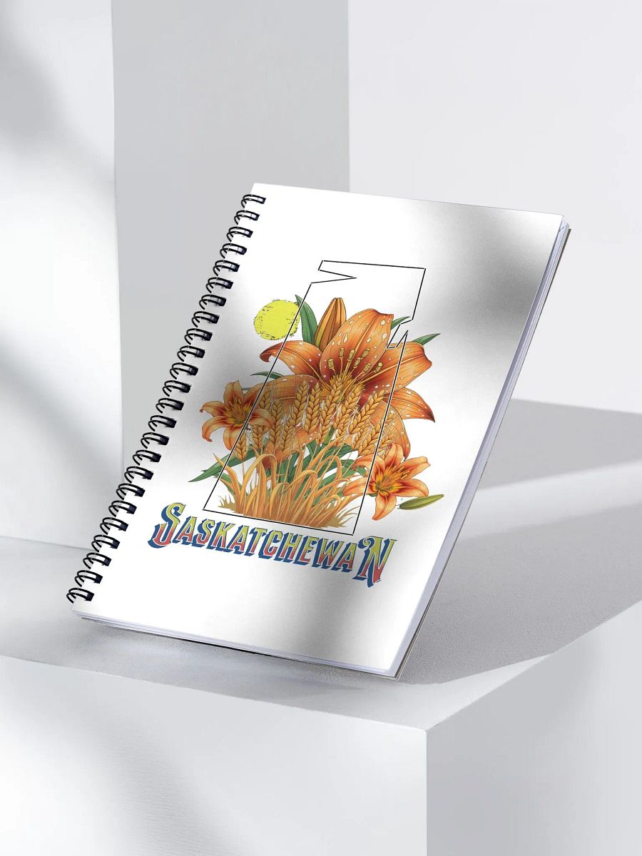 Saskatchewan Province Lily Sunshine Spiral Notebook product image (2)