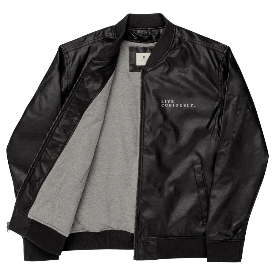 Live Curiously Faux Leather Jacket product image (9)