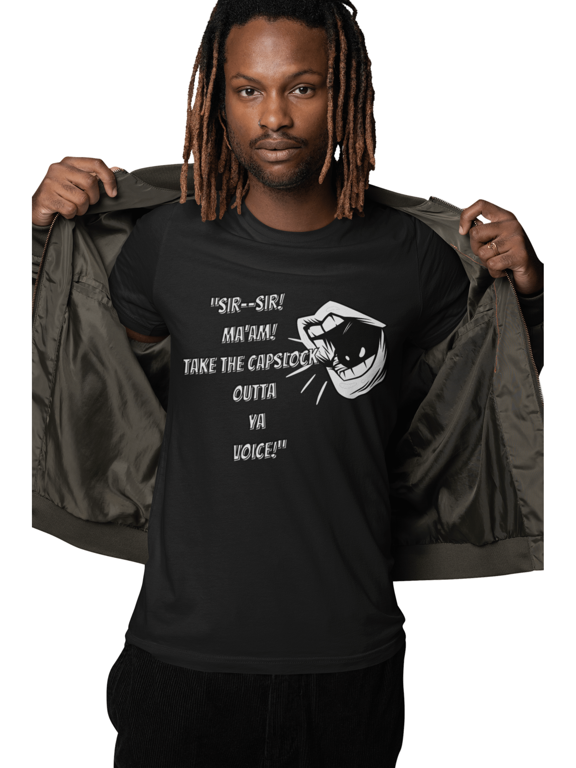 "Take The Caps Off" Dark T-shirt product image (2)