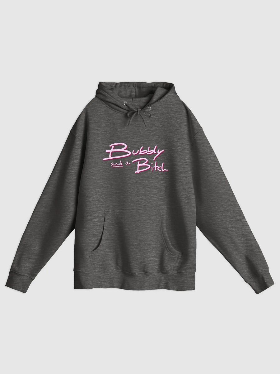 Bubbly and a B*tch (pink shadow design) printed premium pullover hoodie product image (3)