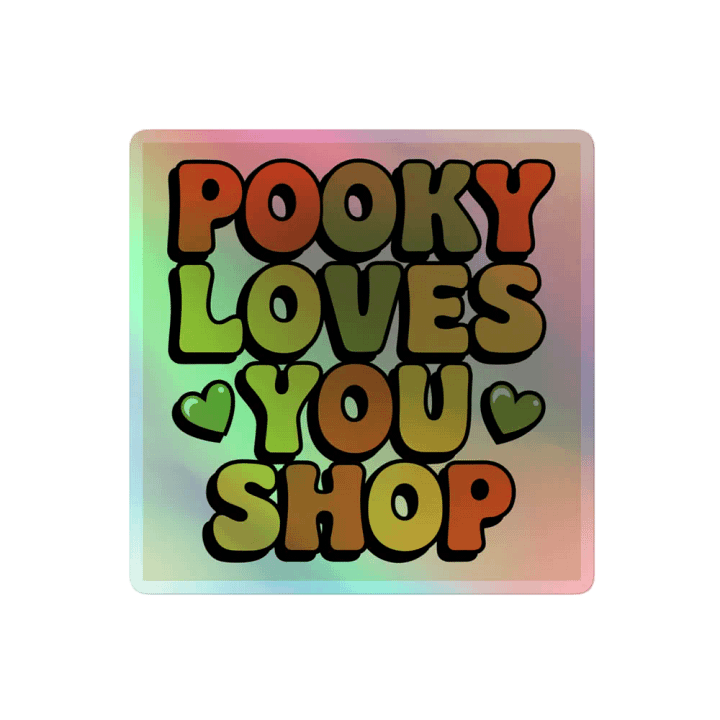 Retro Love Holographic Sticker Sheet product image (2)