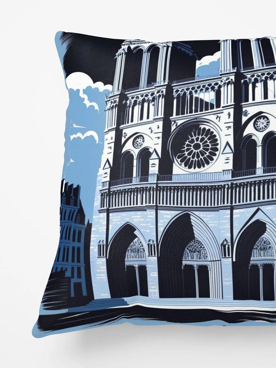 Notre Dam Illustration Pillow product image (4)