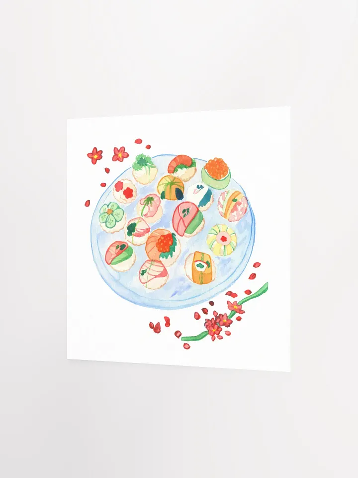 Cherry Sushi Art Print product image (8)