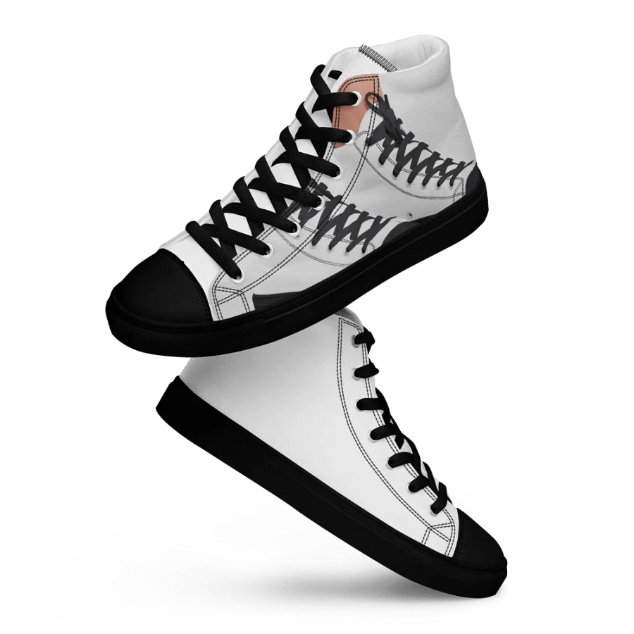 Men's High Top Canvas Shoes 5, 5.5, 6, 6.5, 7, 7.5, 8, 8.5, 9, 9.5, 10, 10.5, 11, 11.5, 12, 12.5, 13Size guide product image (8)