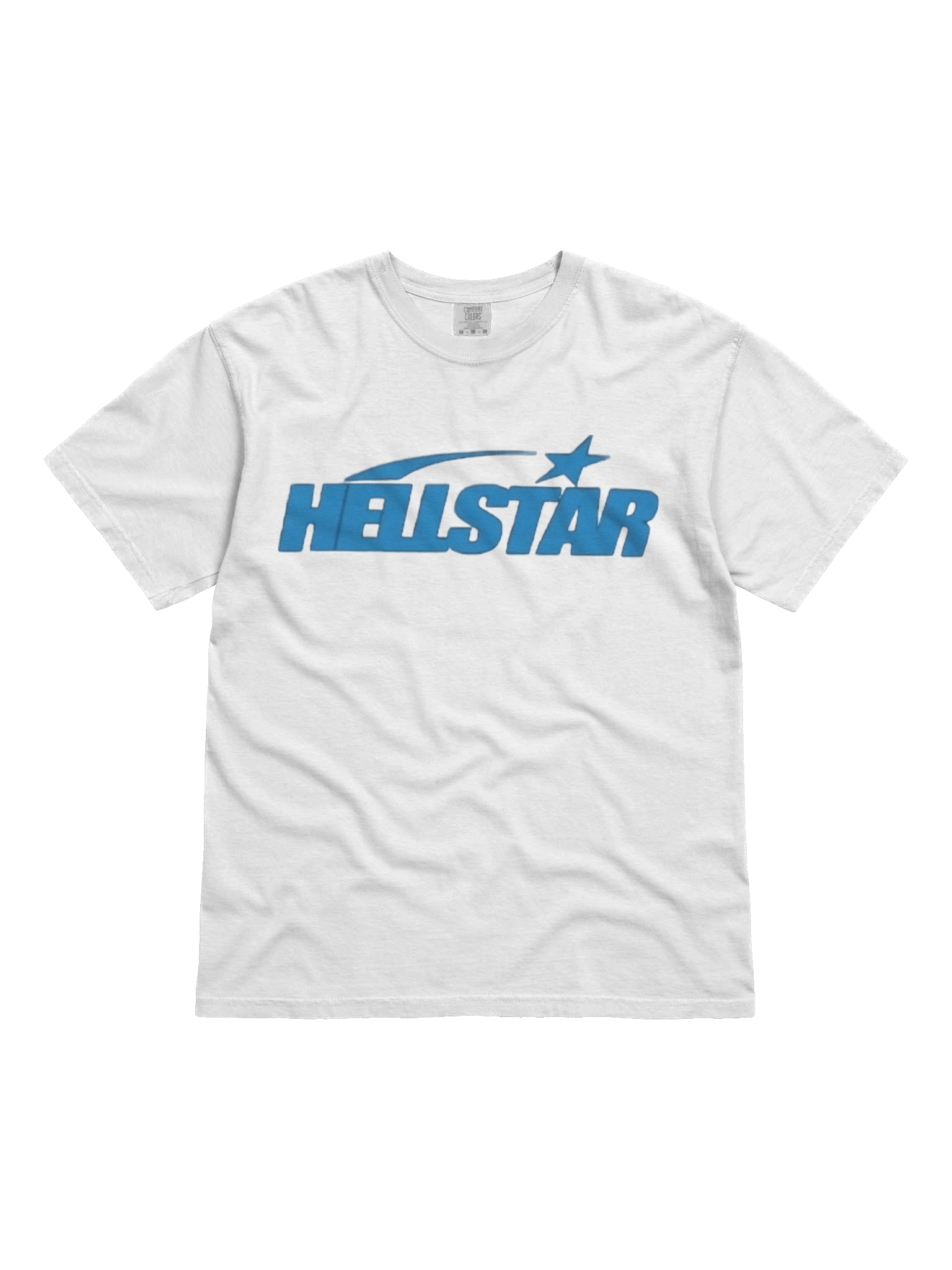 Hellstar Classic T-shirt (Regular Print) White/Blue product image (1)