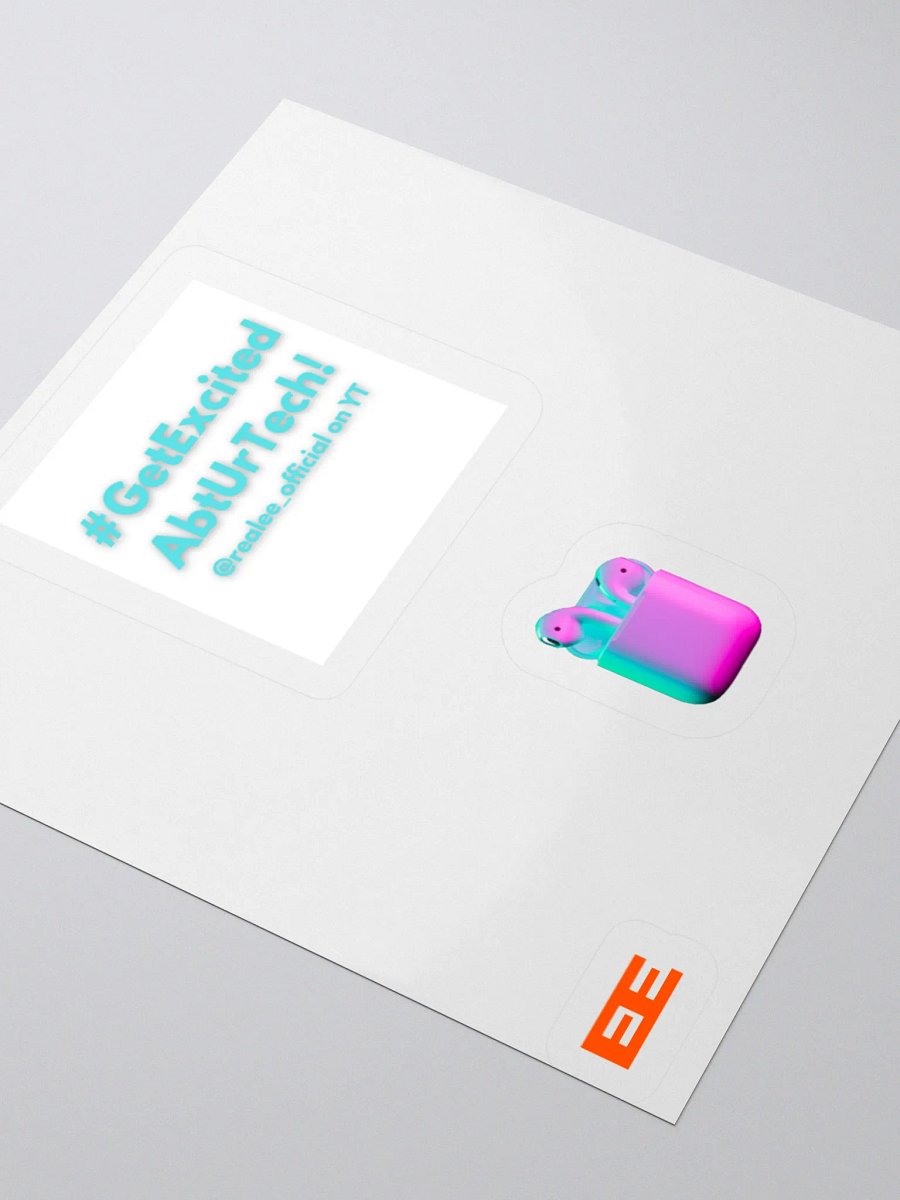 #GetExcitedAboutYourTech Phone case stickers product image (7)