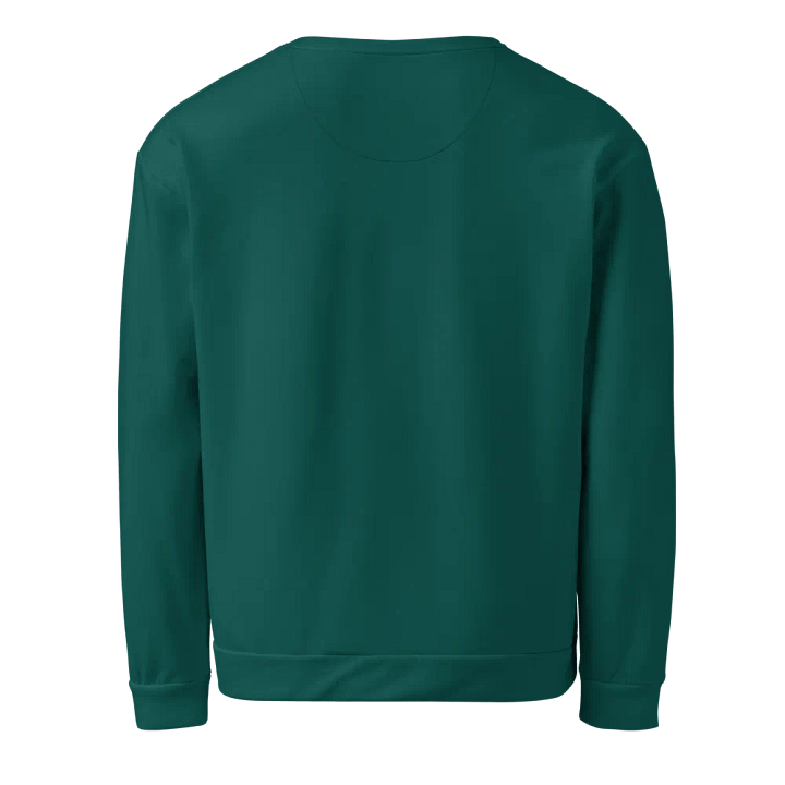 Plain Dark Green True Summer Unisex Recycled Polyester Heavyweight Premium Sweatshirt by Treasure Pie product image (2)