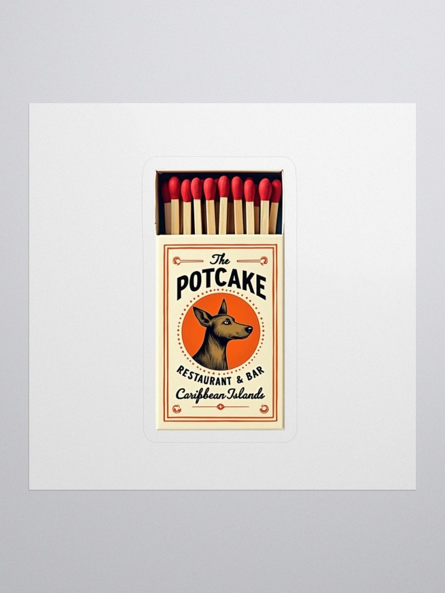 Potcake Matchbox Sticker product image (1)