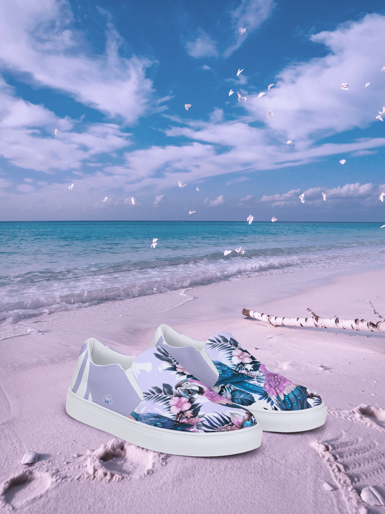 Elysian Birds-Women's Slip-On Canvas Shoes product image (1)