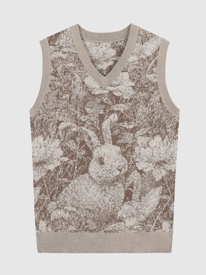 BOTANICAL RABBIT BLISS III V-NECK VEST product image (1)
