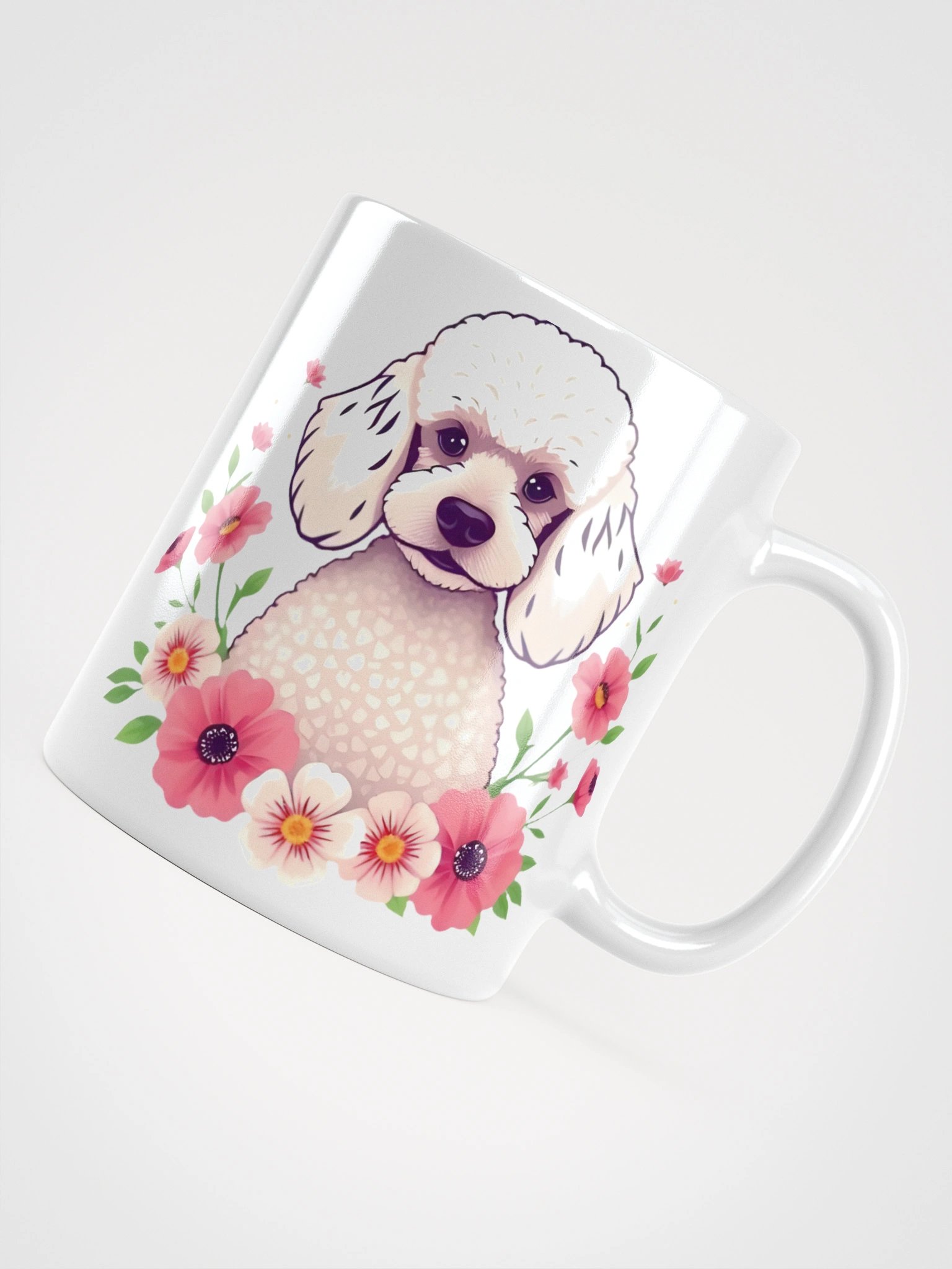 Floral Poodle Mug product image (11)