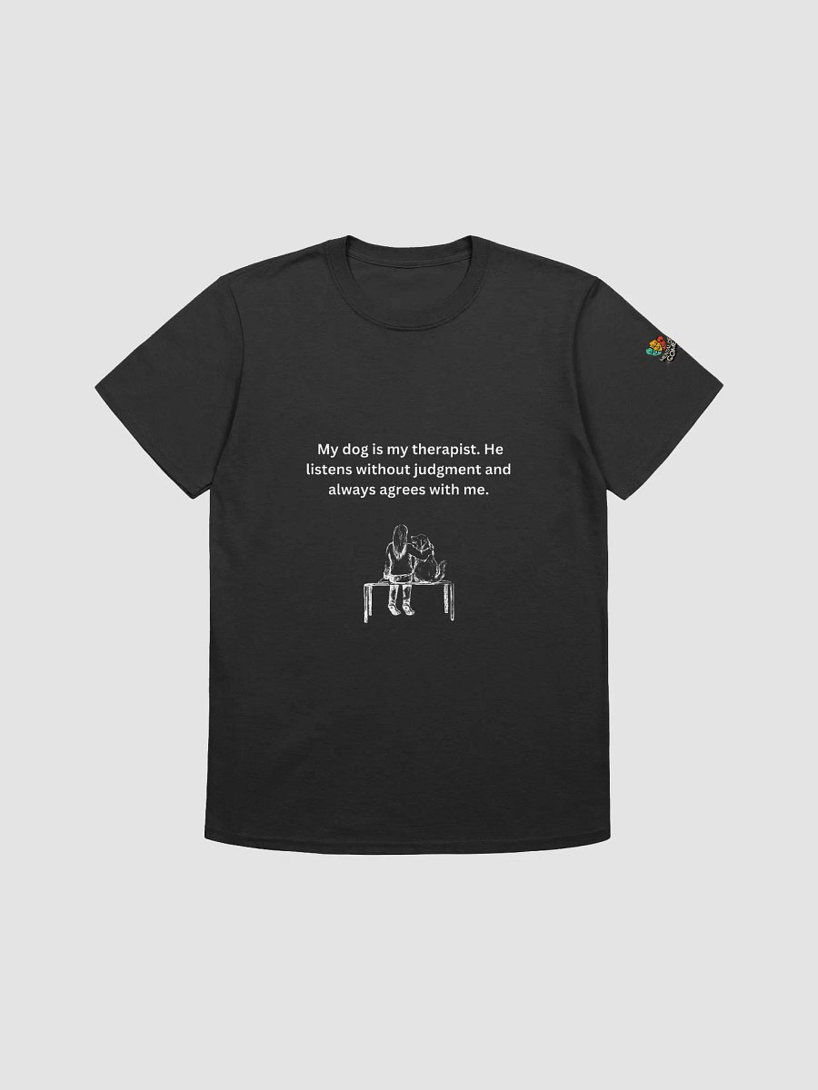 Whimsical Friends White Print Unisex T-Shirt product image (1)