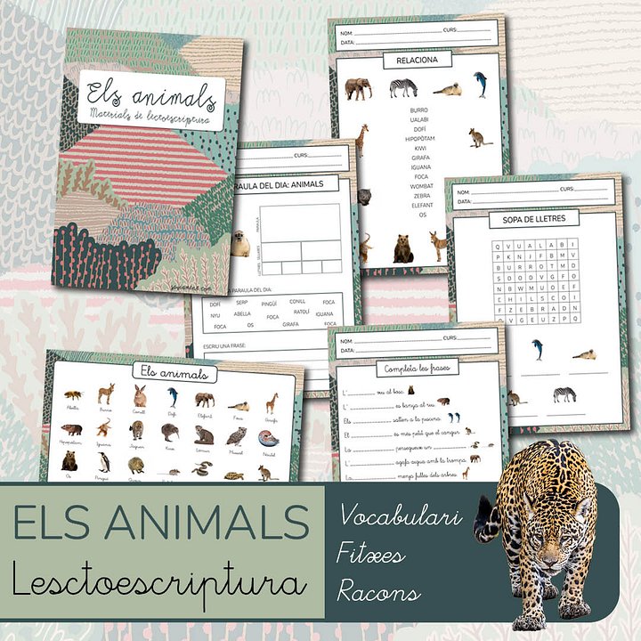 Lectoescriptura: els animals product image (1)