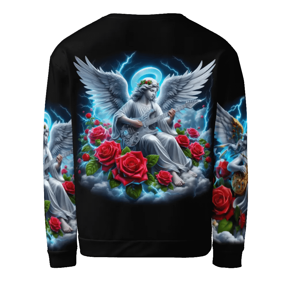 Angels making Music with a Guitar - All-Over Unisex Sweatshirt #19 product image (3)