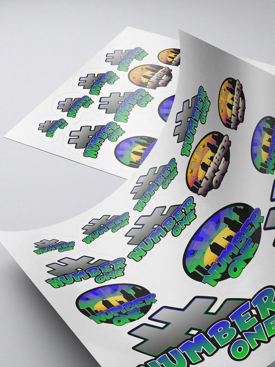 NUMBER ONE STICKER product image (4)