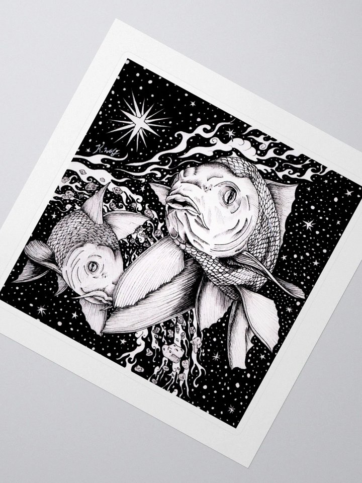 Pisces Zodiac Kiss Cut Stickers product image (2)