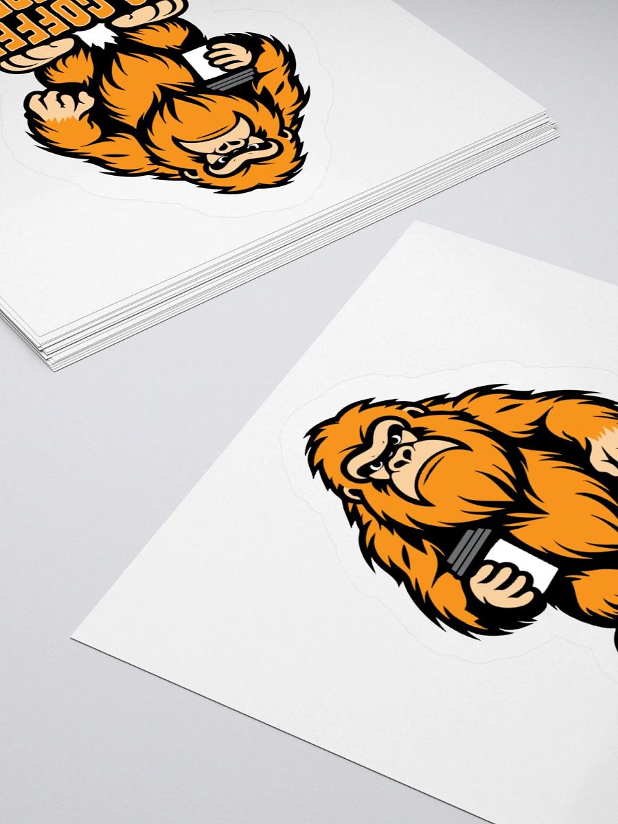 No Coffee No Footprints Cute Bigfoot Sticker product image (10)