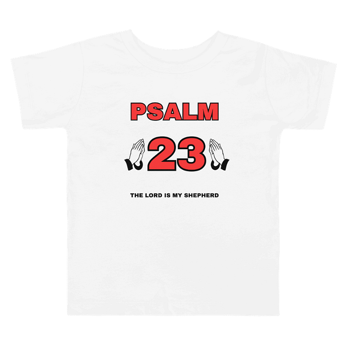 Red Psalm 23 Toddler T-Shirt product image (1)