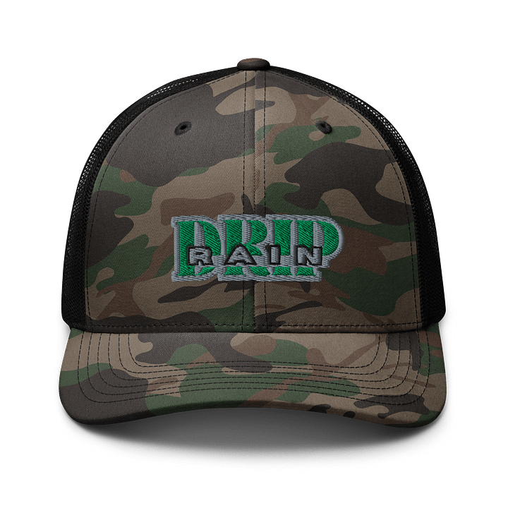 Drip Rain Camo Trucker Hat product image (1)