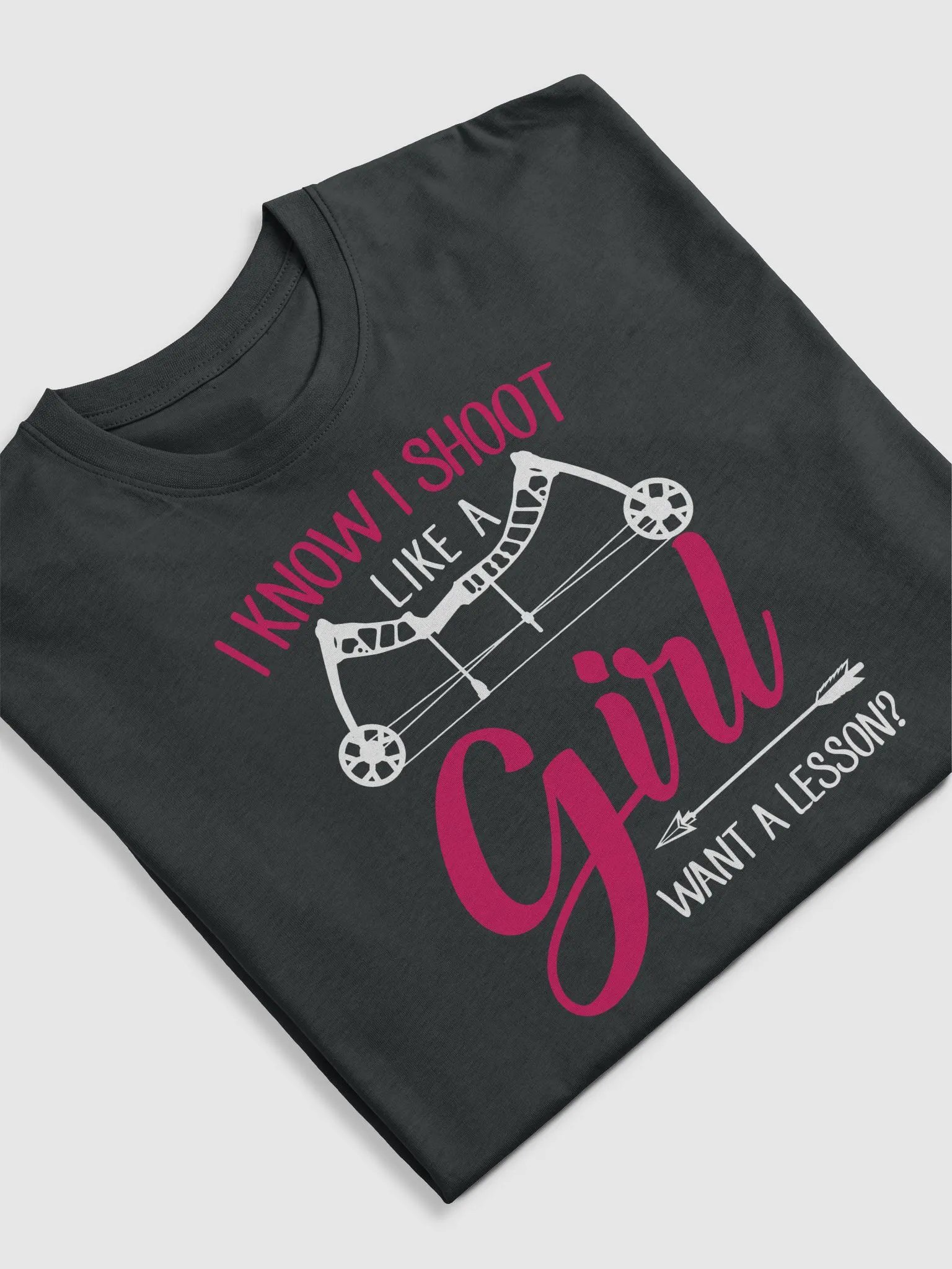 GHTVHub-Shoot Like a Girl Arctic Hunter Emblem Cotton T-Shirt product image (5)