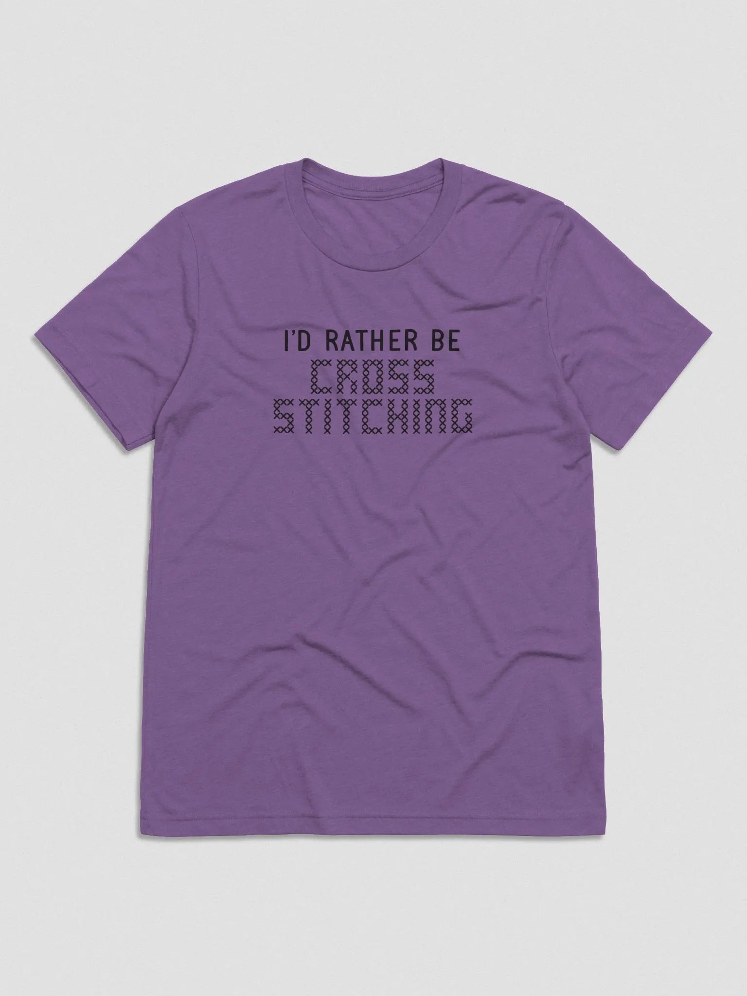 I'd Rather Be Cross Stitching Unisex Tee product image (3)