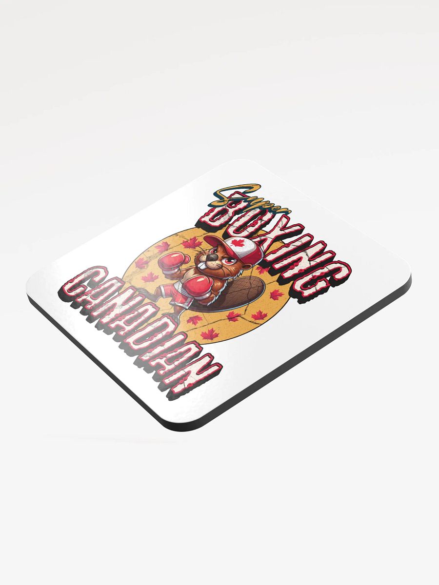 Super Boxing Canadian Beaver Maple Mauler Cork Coaster product image (4)