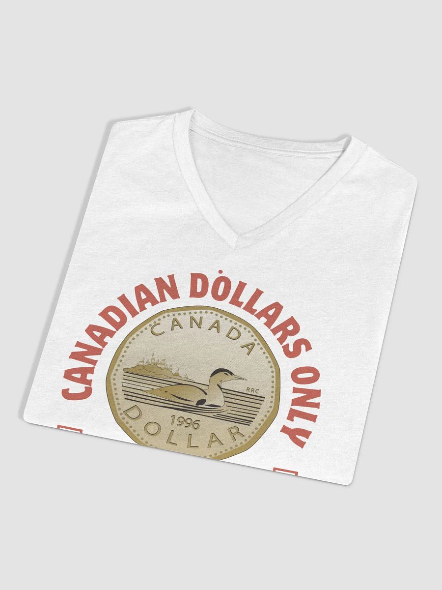 Canadian Dollar Coin Loon V-Neck Tee product image (15)