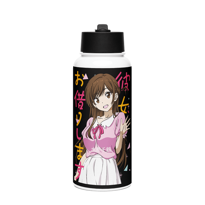Kawaii Anime Wave Stainless Steel Water Bottle product image (1)