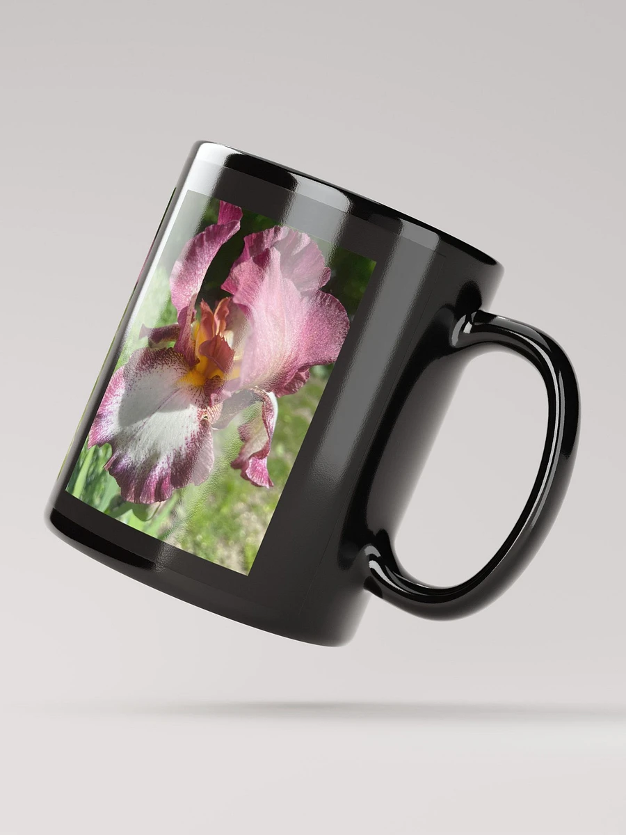 Burgundy Iris Black Coffee Mug product image (4)