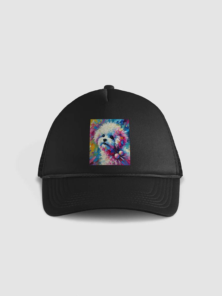 Whimsical Pup Painted Foam Trucker Hat product image (1)