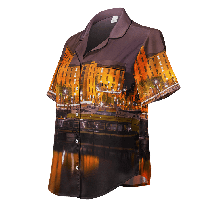 'Somewhere in the City' Silky Pyjama Top product image (1)