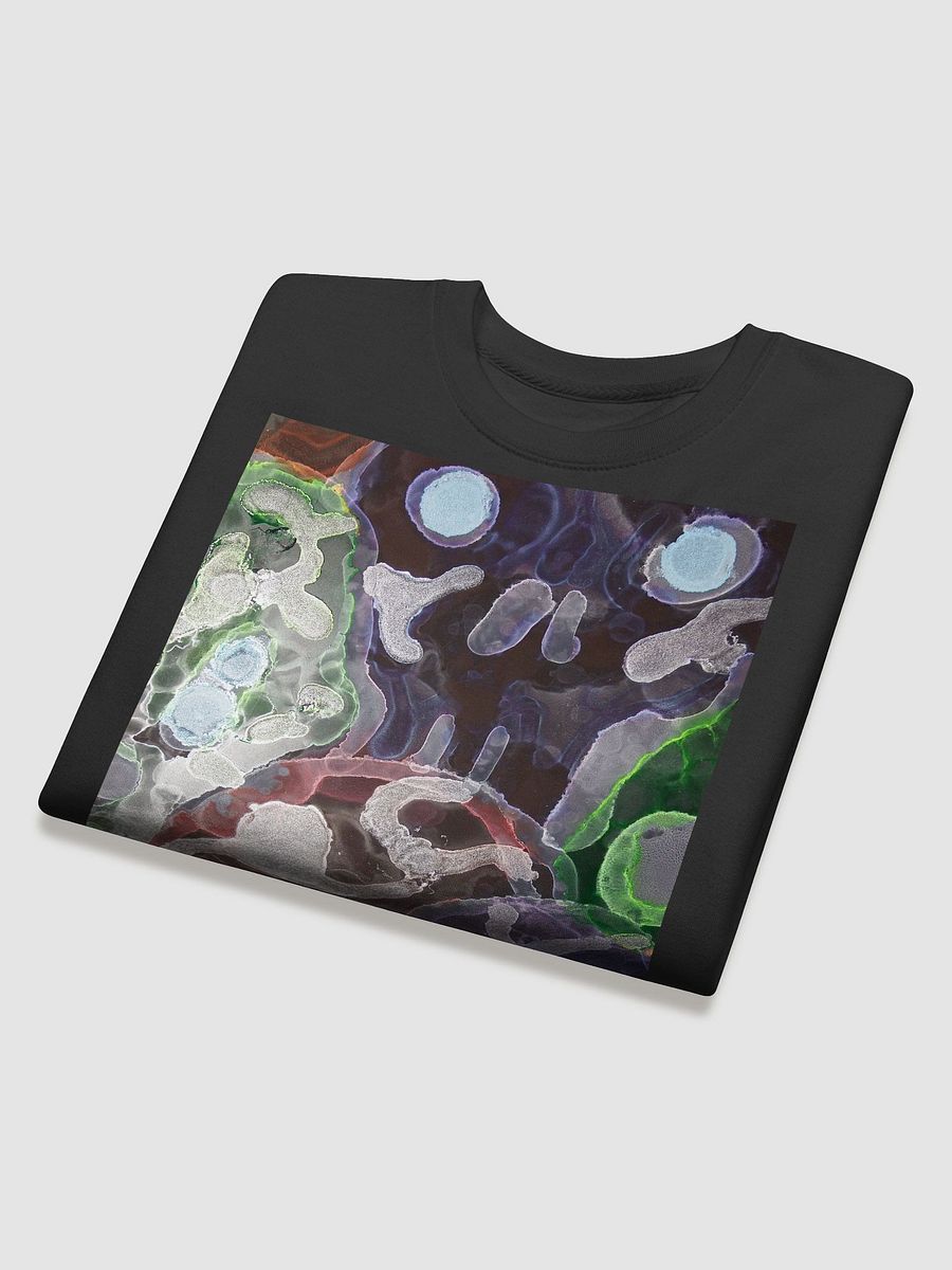 Sugar Skulls Dia de Lost Muertos Ink ARt Fluid Organic Abstract Sweatshirt product image (7)