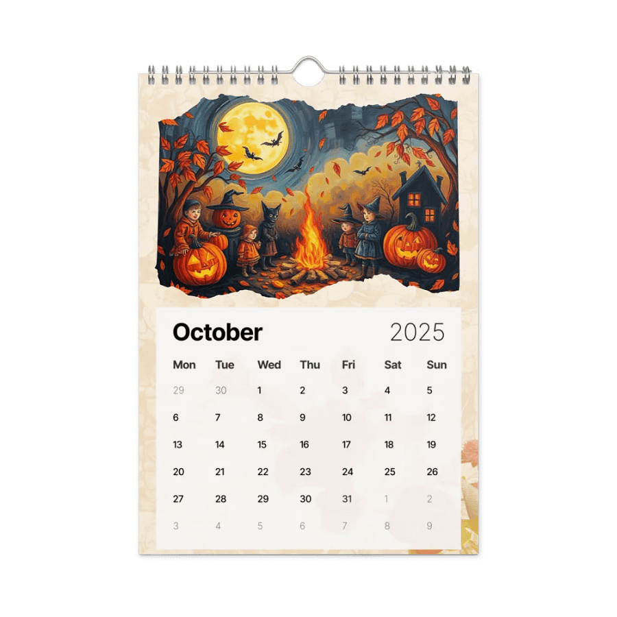 FOLK ART WALL CALENDAR 2025 product image (12)