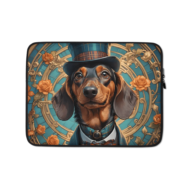 Dapper Dachshund Laptop Sleeve product image (1)