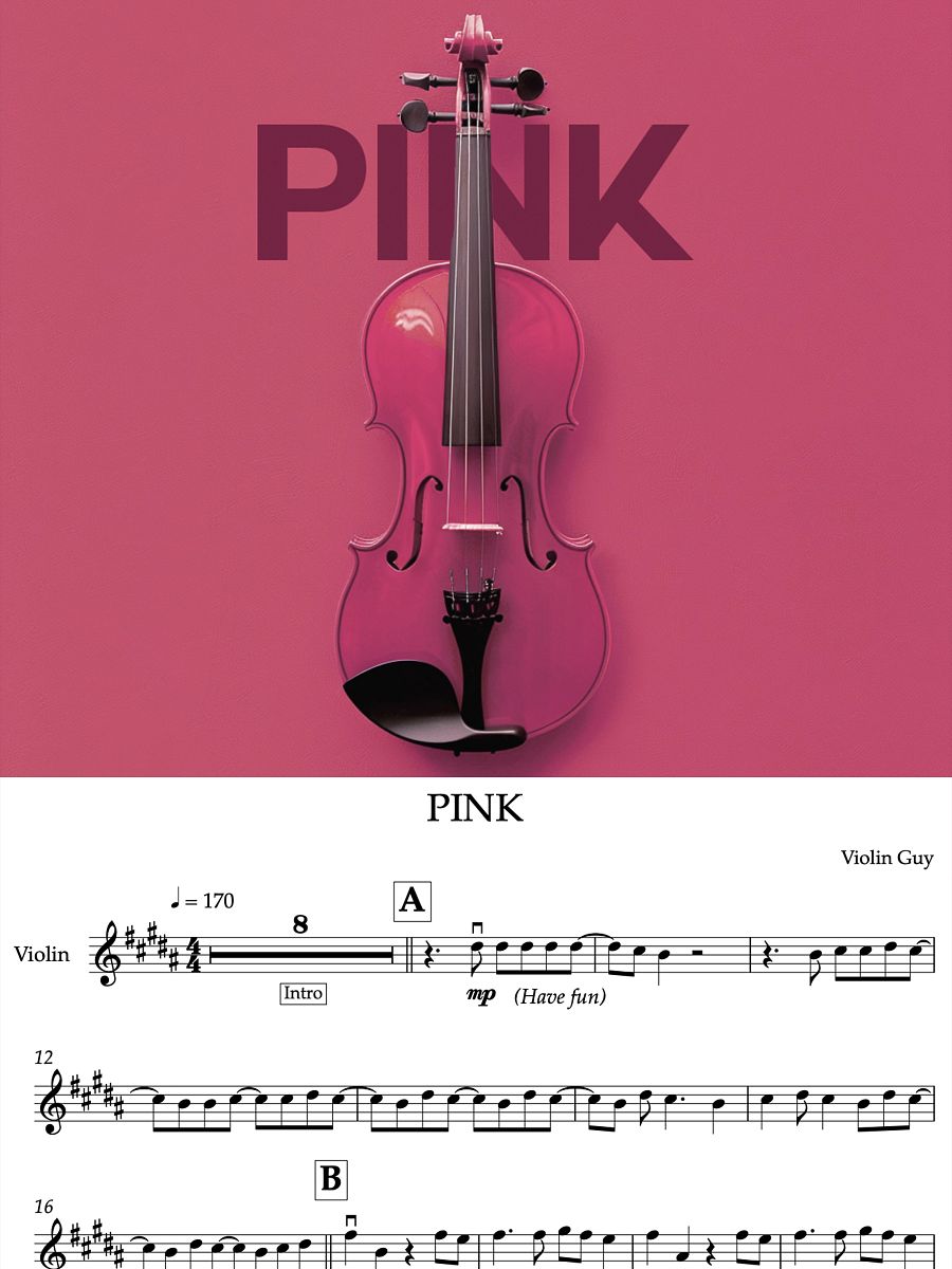PINK - Sheet Music product image (1)
