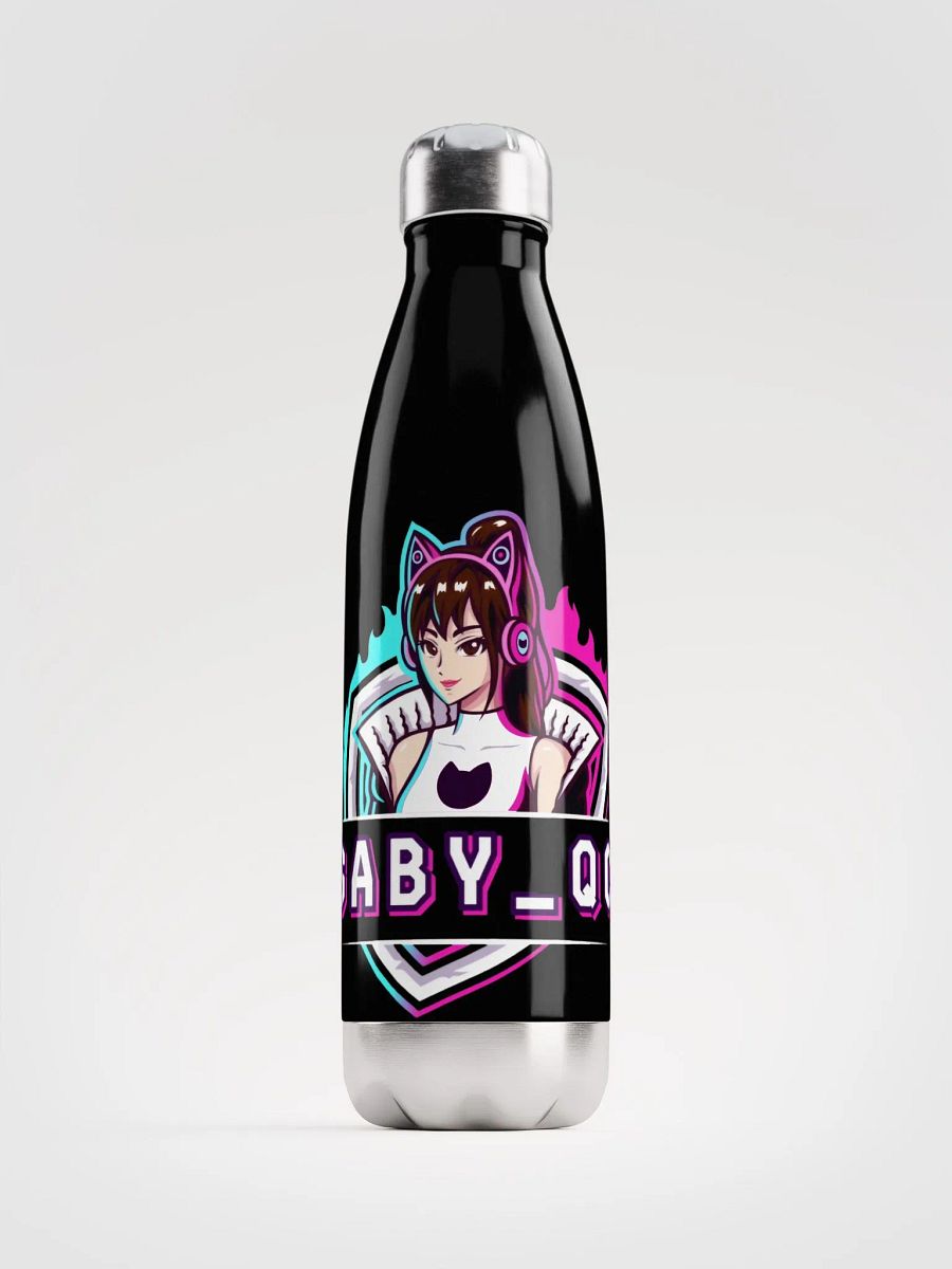 SABY_QC Cat-Eared Headphone Vibes Stainless Steel Water Bottle product image (1)