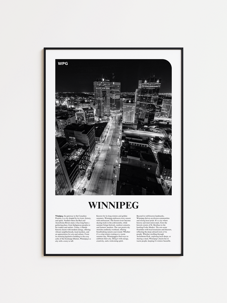 Winnipeg 02 Newspaper Poster product image (1)