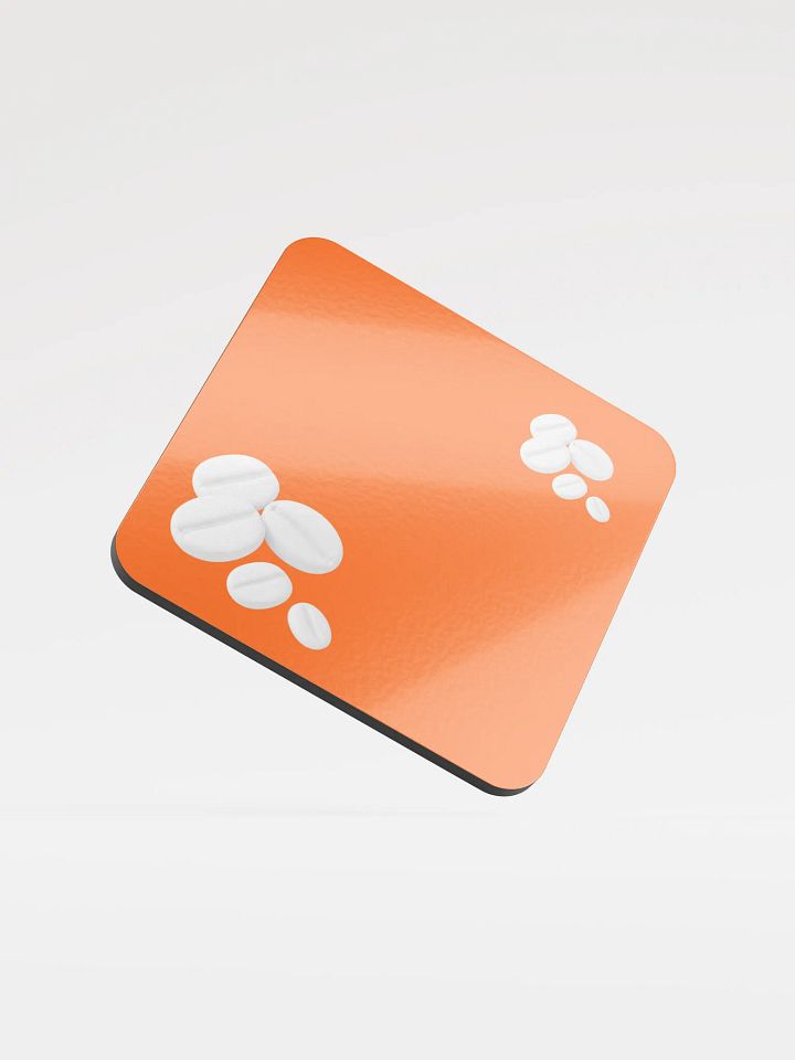 Orange I Swear They Are Coffee Beans! White Coffee Beans Coaster product image (1)