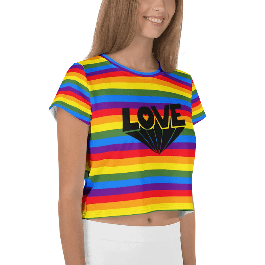 Love Diamond All-Over Crop Tee product image (4)