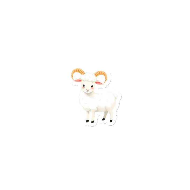 Fluffy Sheep Die-Cut Magnets product image (2)