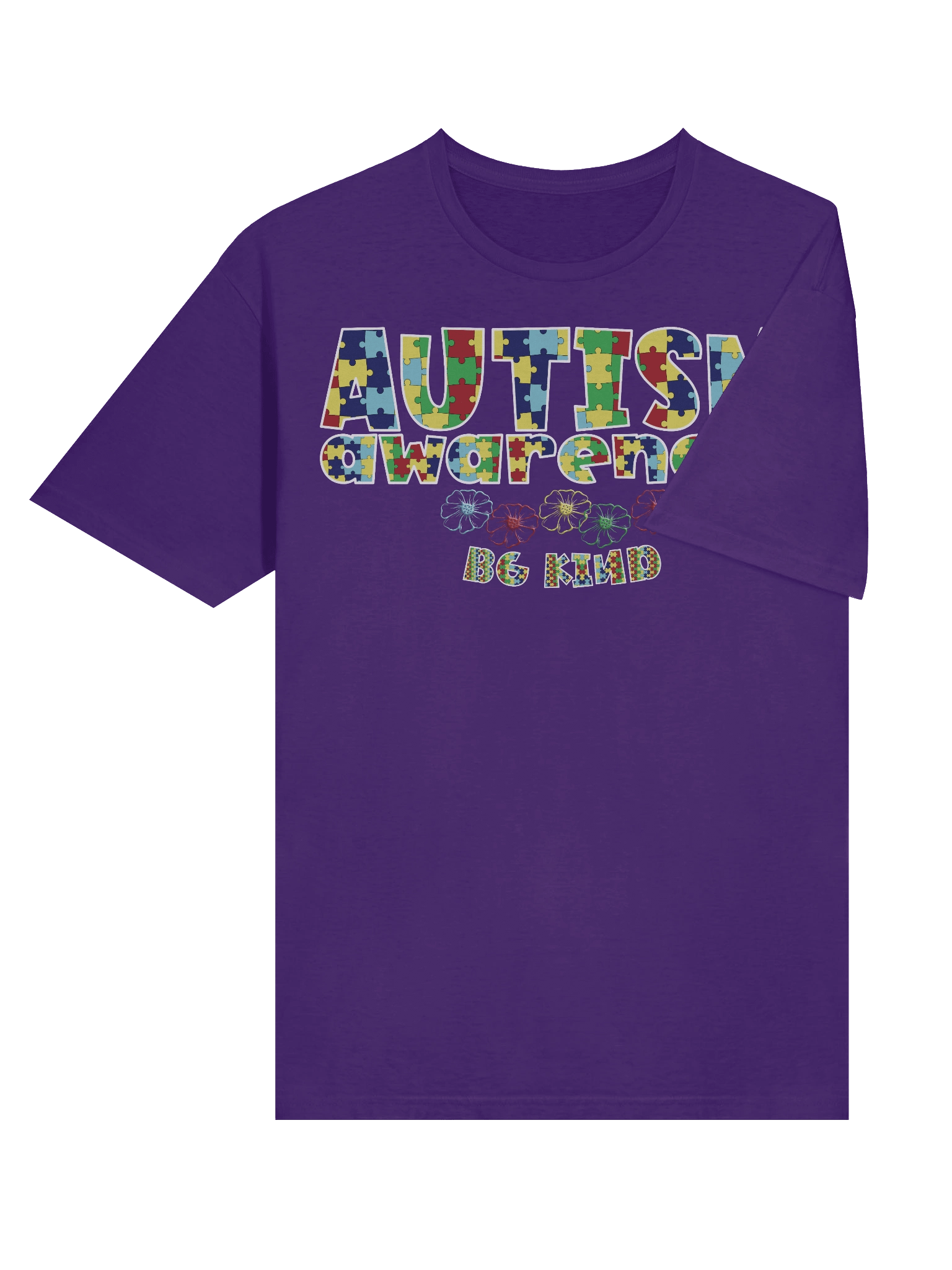 Autism Awareness “Be Kind” Puzzle Piece T-Shirt product image (28)
