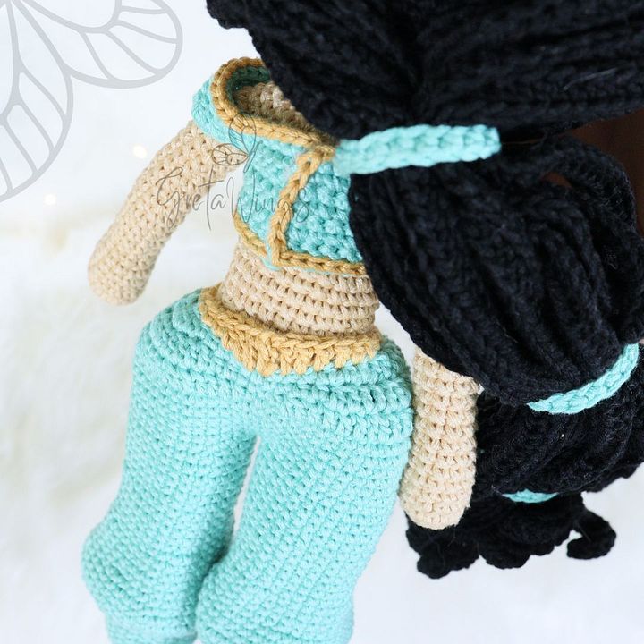 Patrón de Crochet Amigurumi de la Princesa Jazmín (Descarga Digital) product image (2)