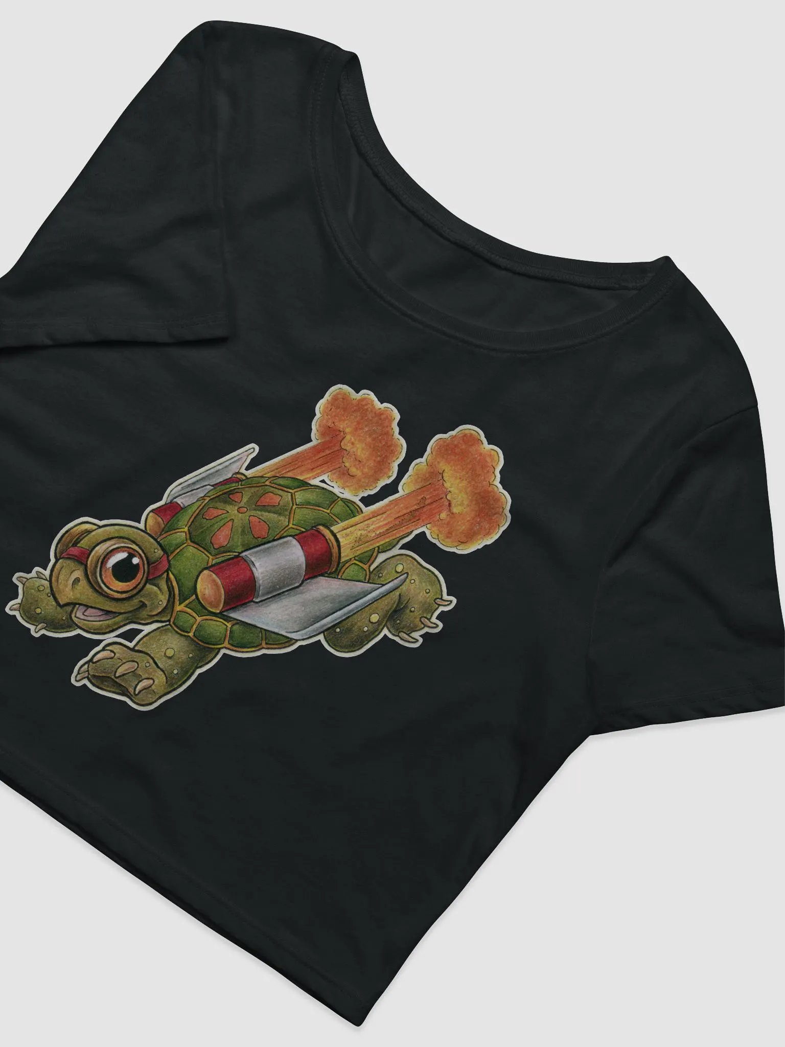 Jetpack Tortoise- SFA Crop Tee product image (7)