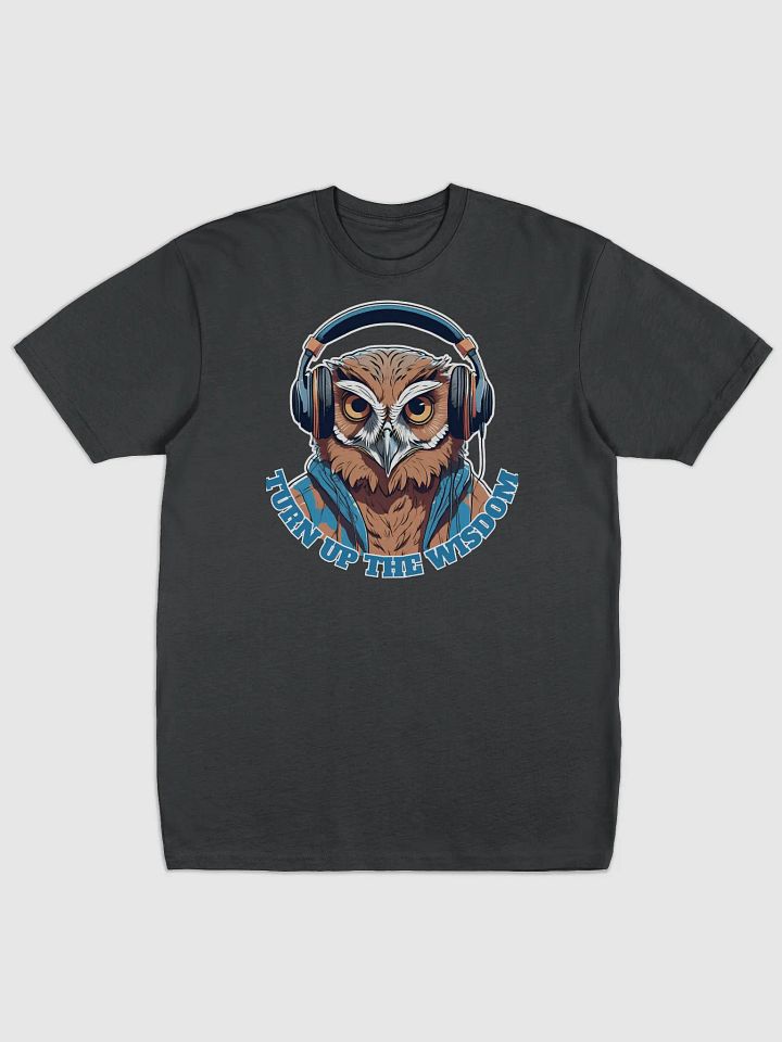 Turn Up The Wisdom Owl Wearing Headphones T-shirt product image (1)
