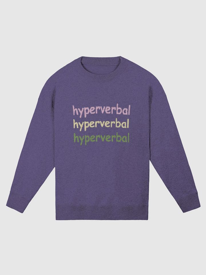 hyperverbal (triple) knitwear relaxed crewneck product image (3)