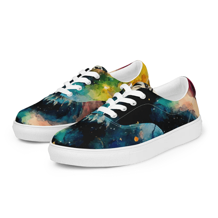 Starry Night women's canvas Lace-Up Shoes product image (2)