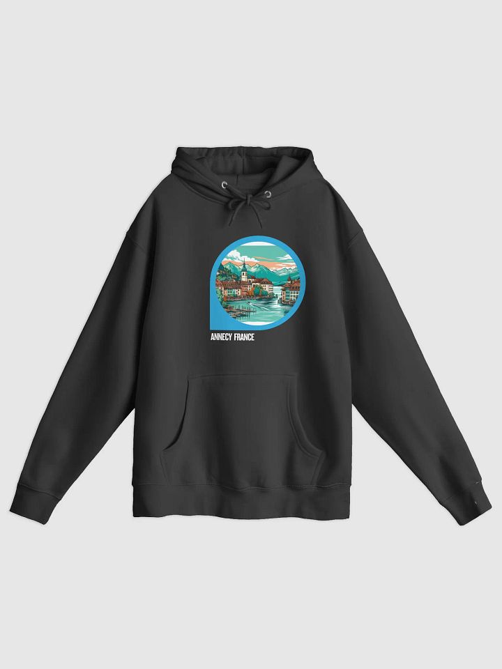Lane Seven Premium Pullover Hoodie | AI Design Annecy city product image (2)